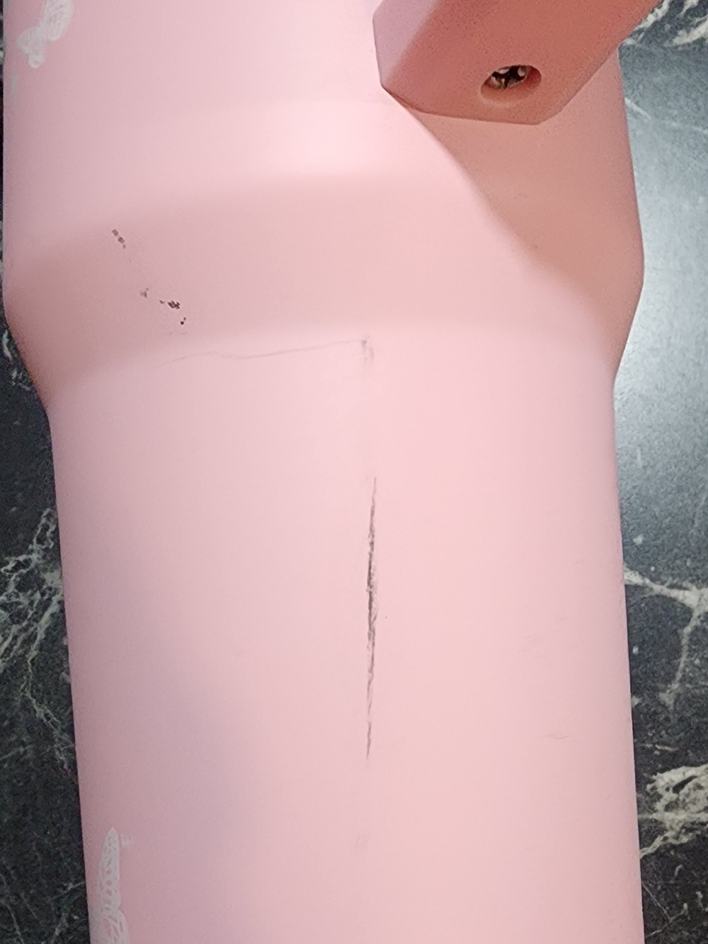 Pink "I ♥ Dolly" Insulated Travel Mug with Handle - Picture 3 of 6